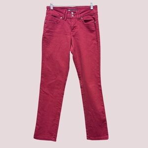 Levi’s Burnt Red Mid Rise‎ Skinny’s - 2